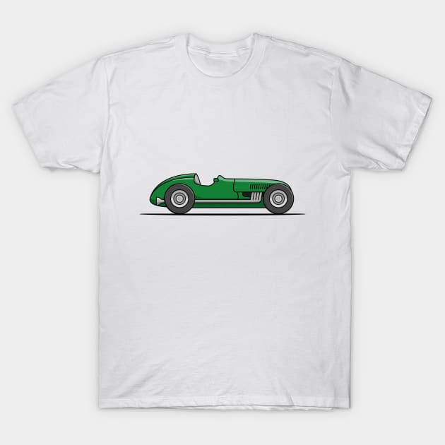 Classic Racing Car - Green T-Shirt by JingleSnitch